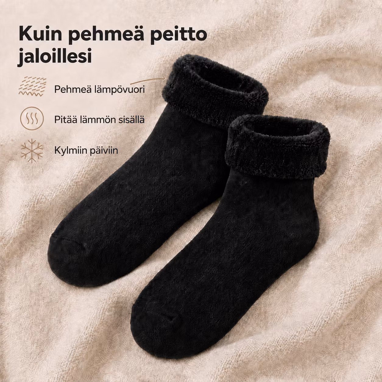 Lämpimät sukat (mustat)
