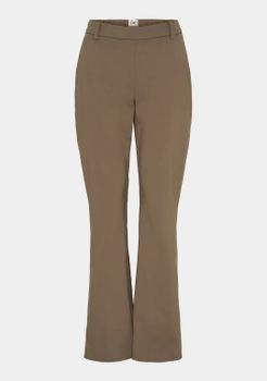 Isay Veneto flare pant taupe