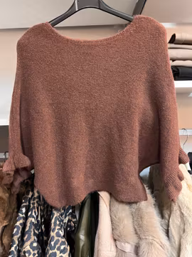 Marta Select volangtröja rostbrun One size