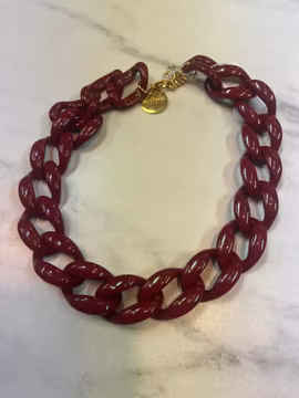 Odahl halsband blank bordeaux