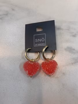 Snö örhängen candy hearts