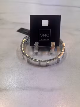 Snö armband och örhänge silver