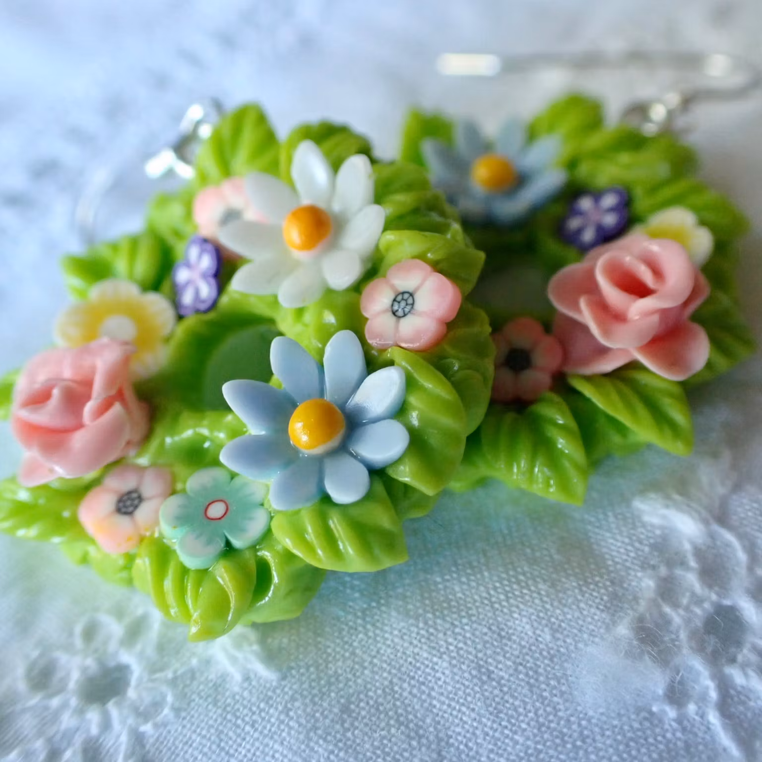 Solitaire earring Flowers