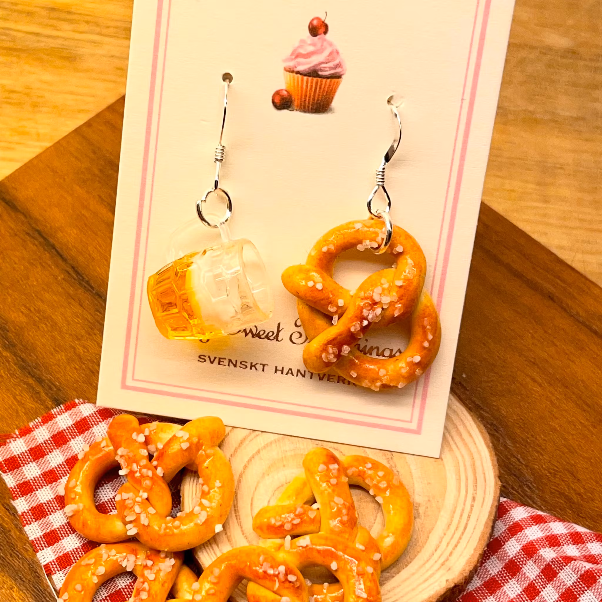 Brezel und Sejdel Silber/Gold