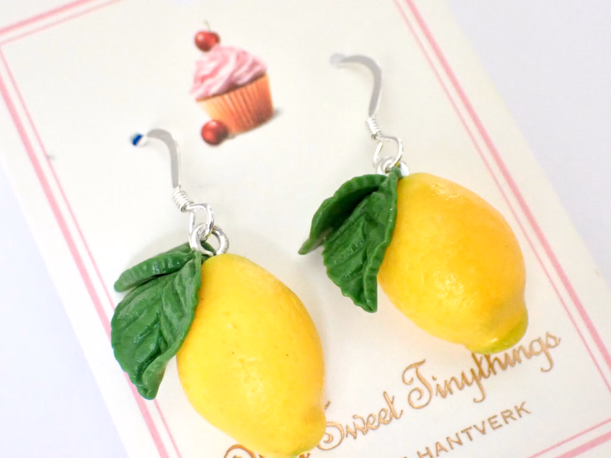Citroner örhängen kristall/guld/silver