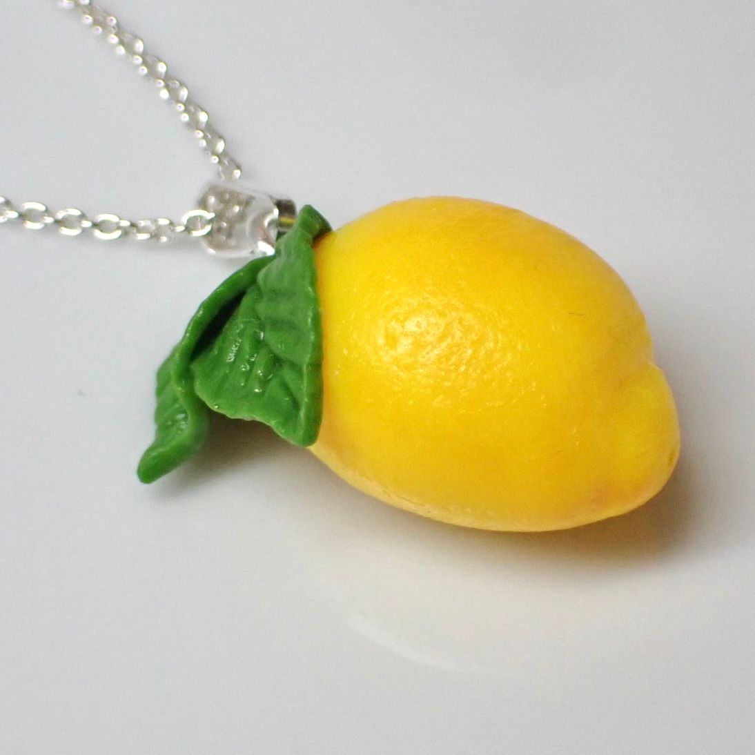 Citron halsband silver/guld