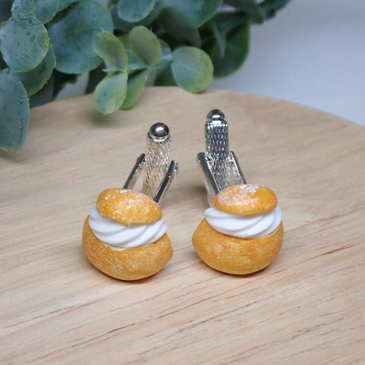 Semla manschettknappar 1 par