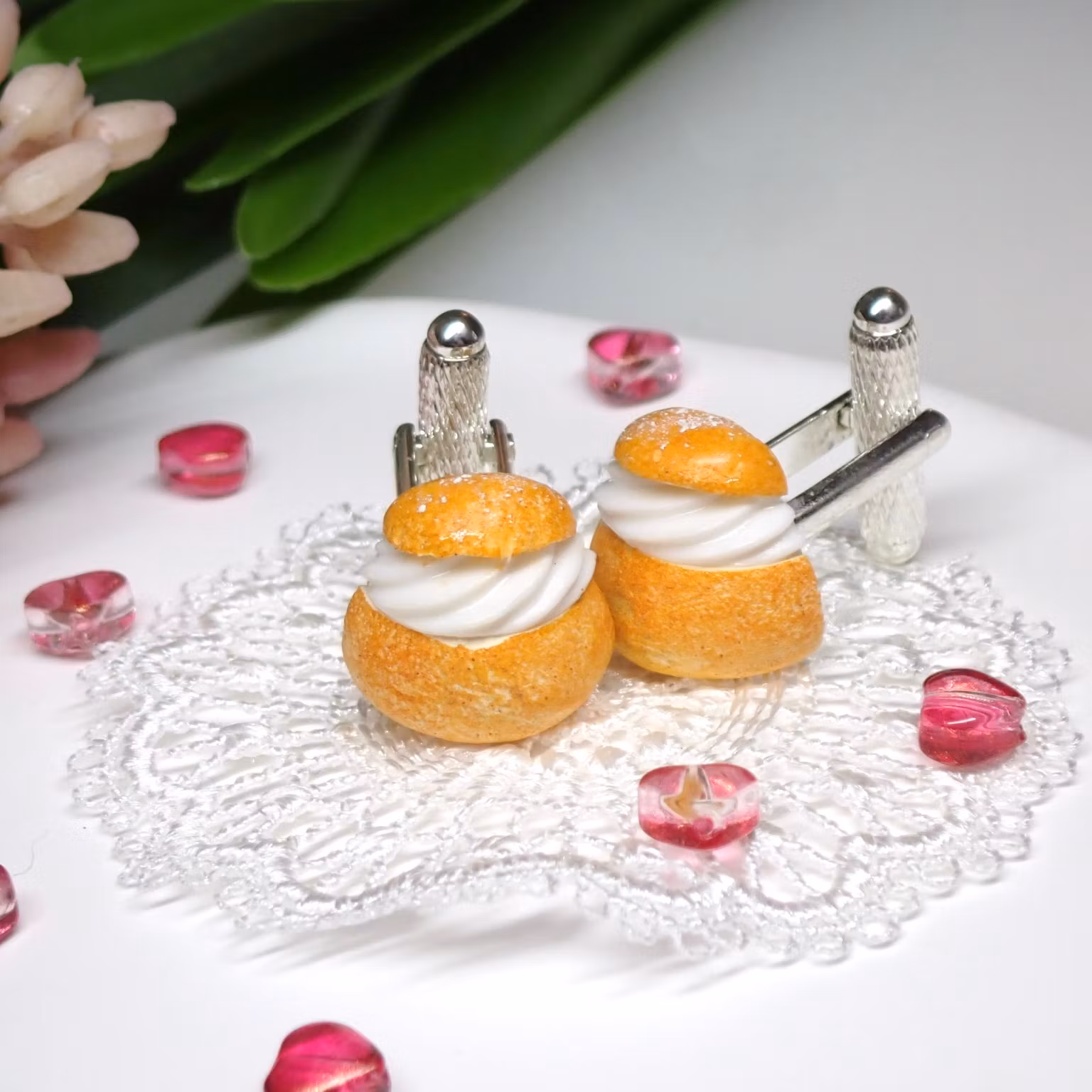 Semla manschettknappar 1 par