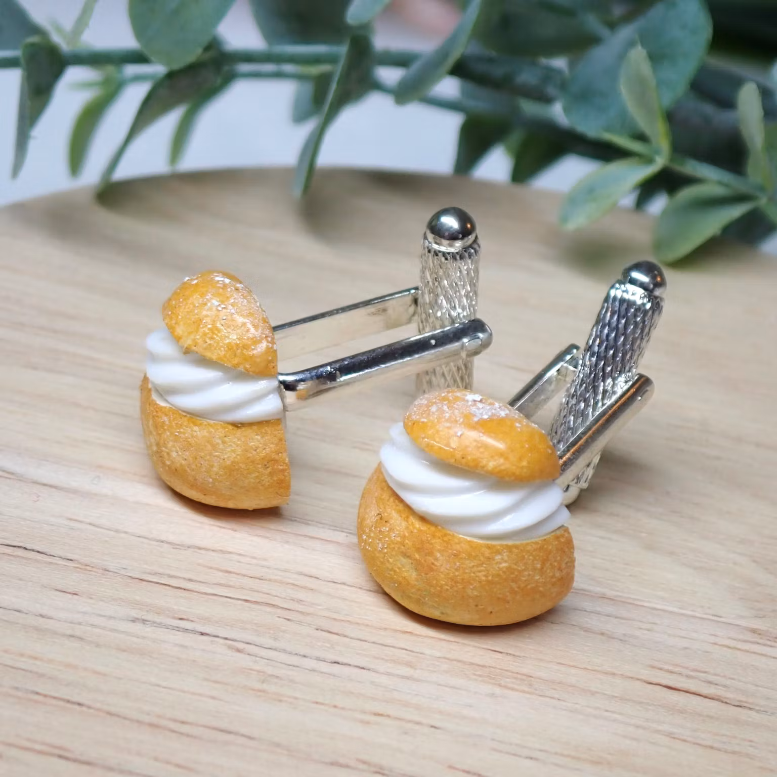 Semla manschettknappar 1 par