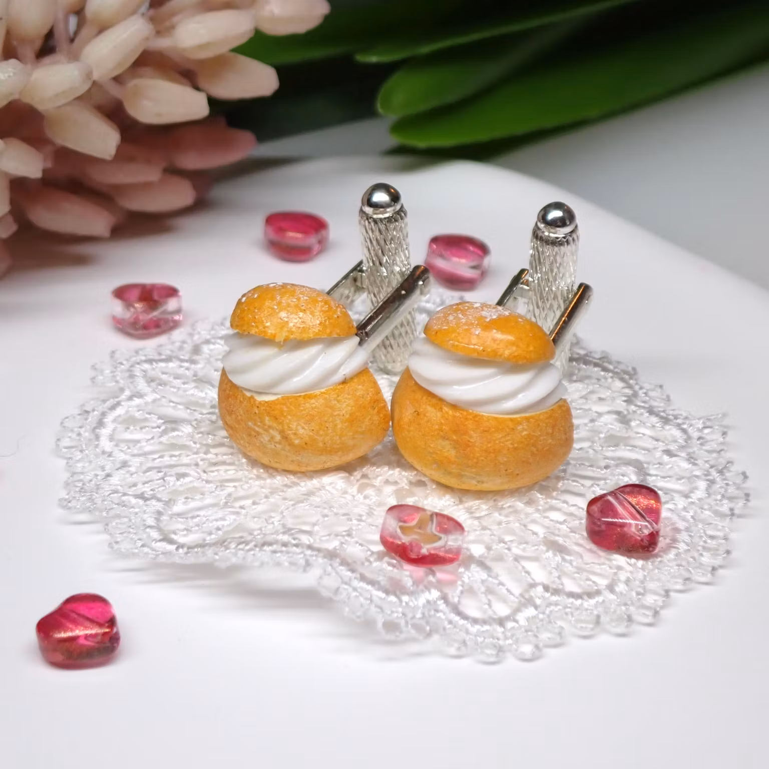 Semla manschettknappar 1 par