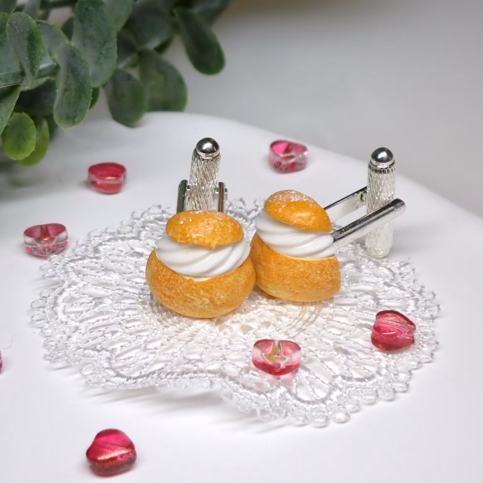 Semla manschettknappar 1 par