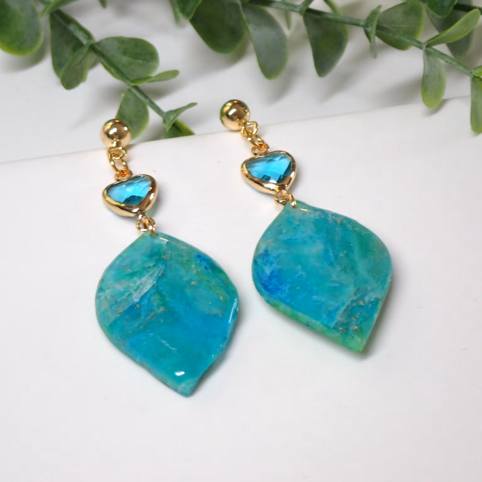 Livia Crystal Heart Blue