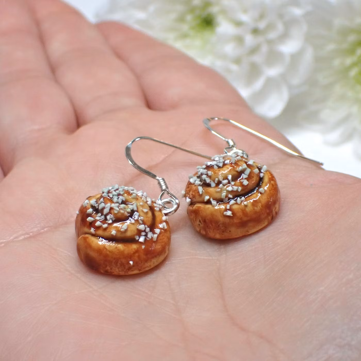 Cinnamon Bun Earrings