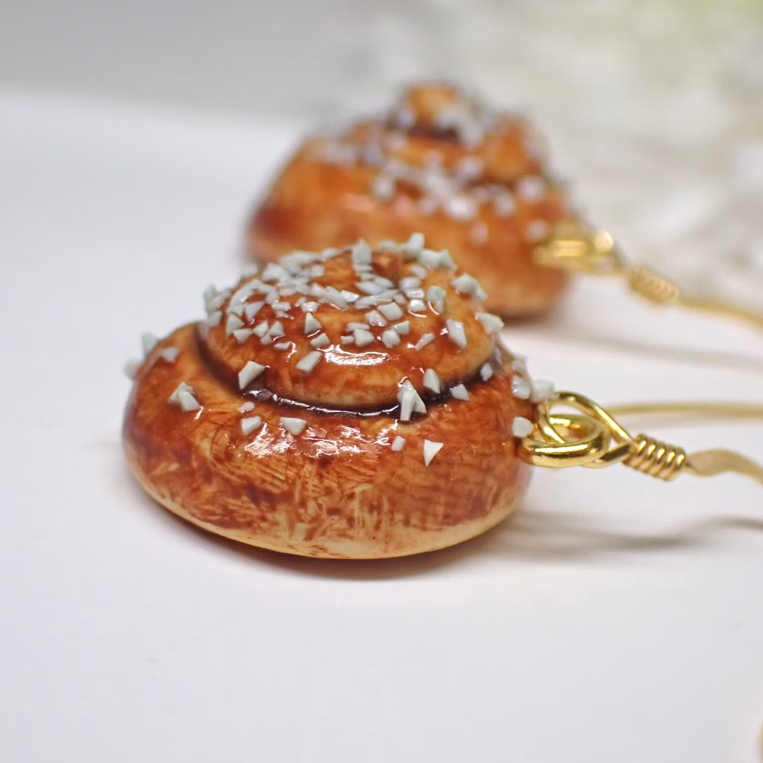 Cinnamon Bun Earrings