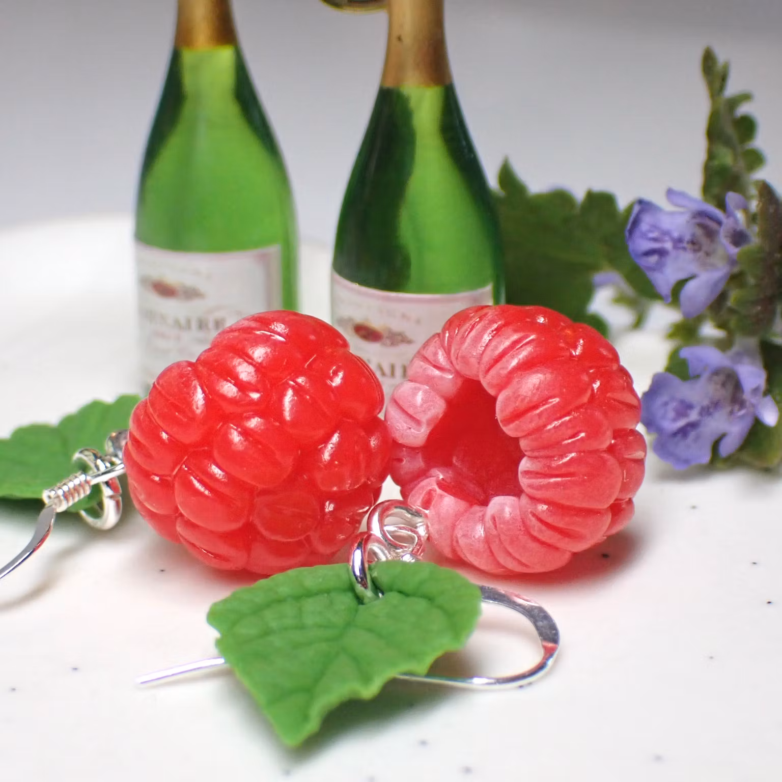 Champagne / bubbel örhängen 1 par