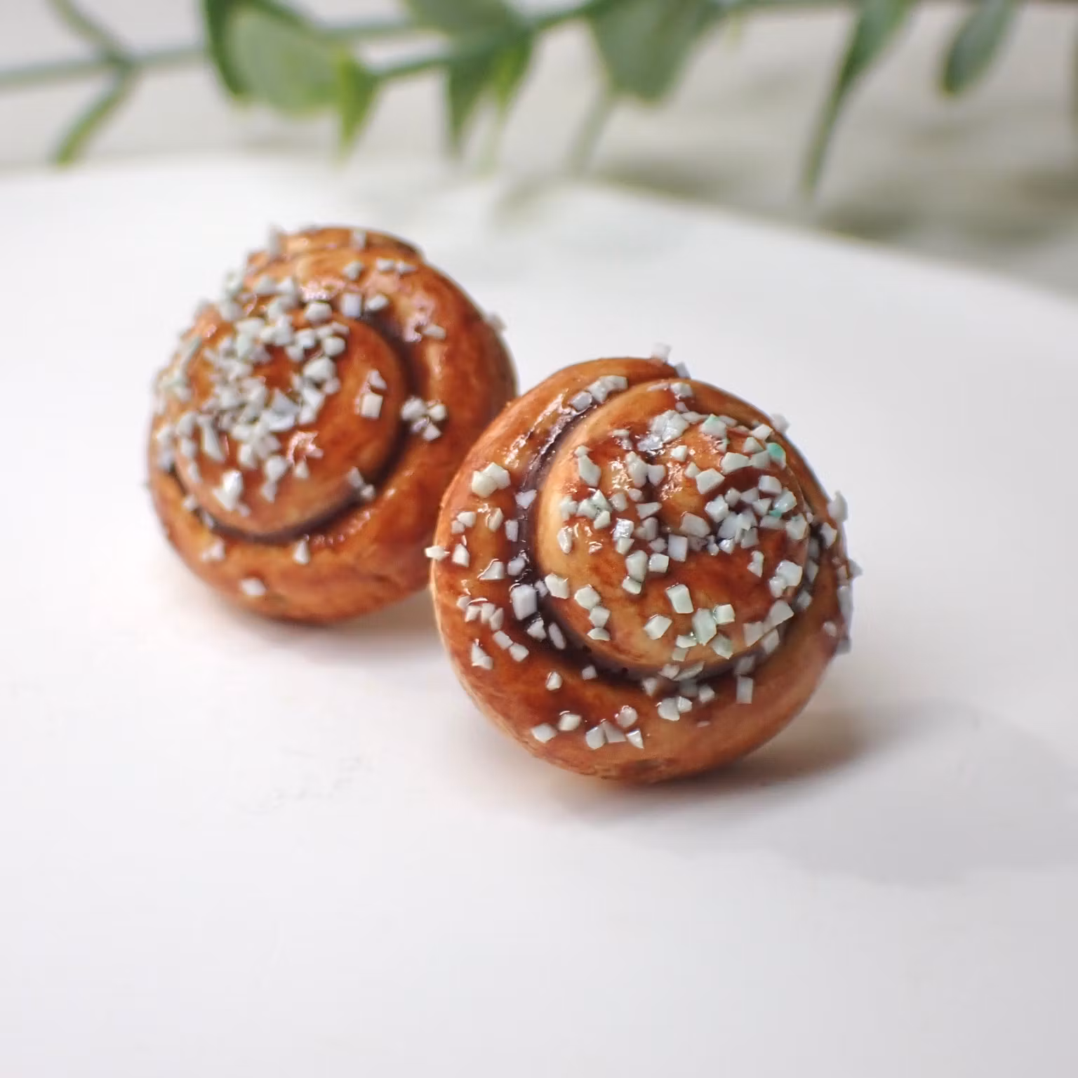 Cinnamon Bun Earrings