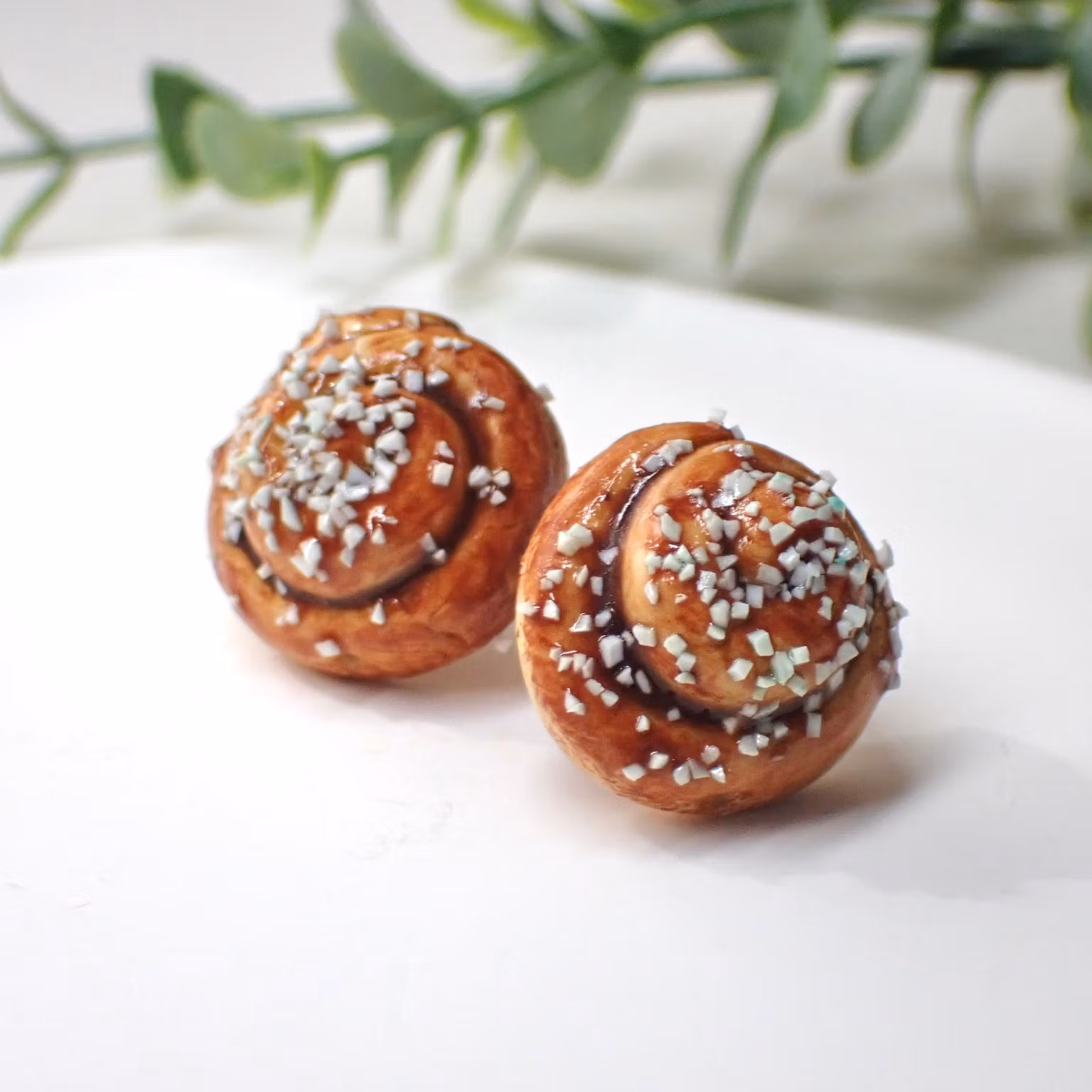 Cinnamon Bun Earrings