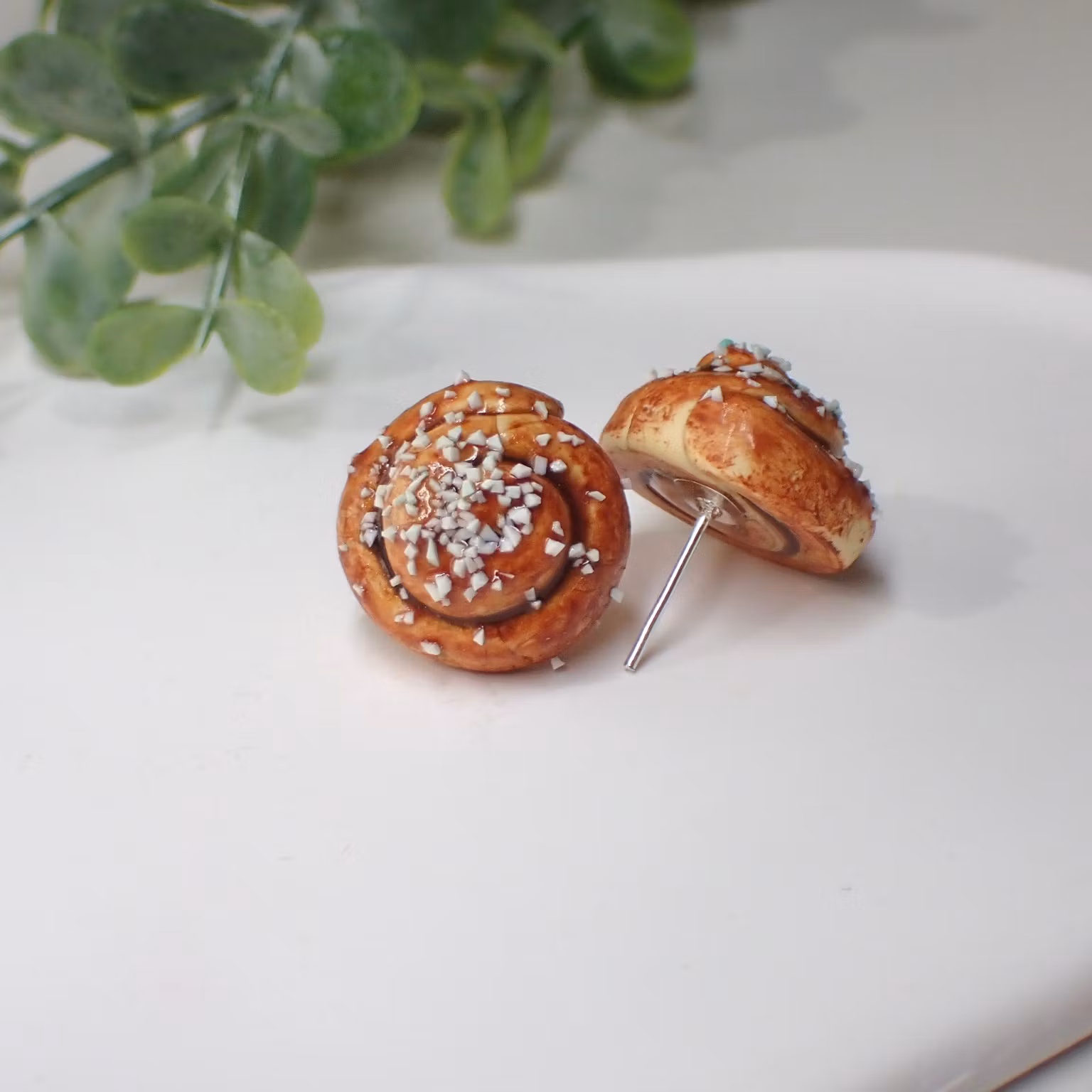Cinnamon Bun Earrings