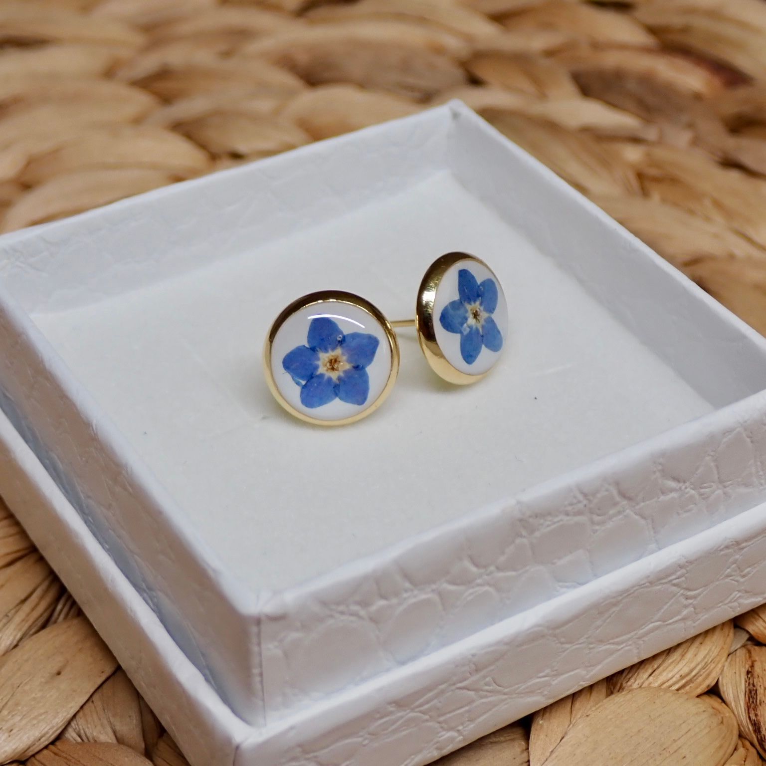 Förgätmigej No. 2 Örhängen studs