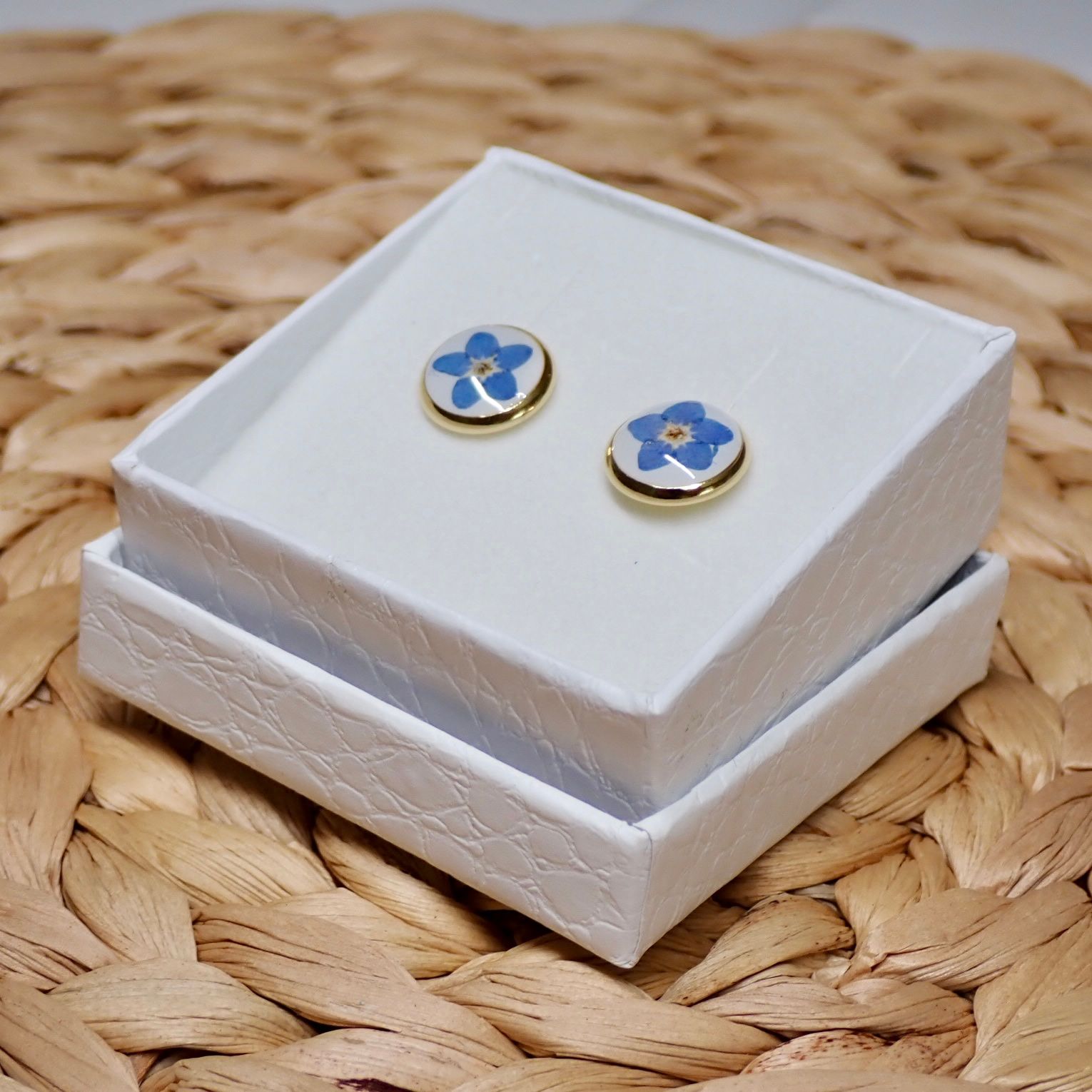 Förgätmigej No. 2 Örhängen studs