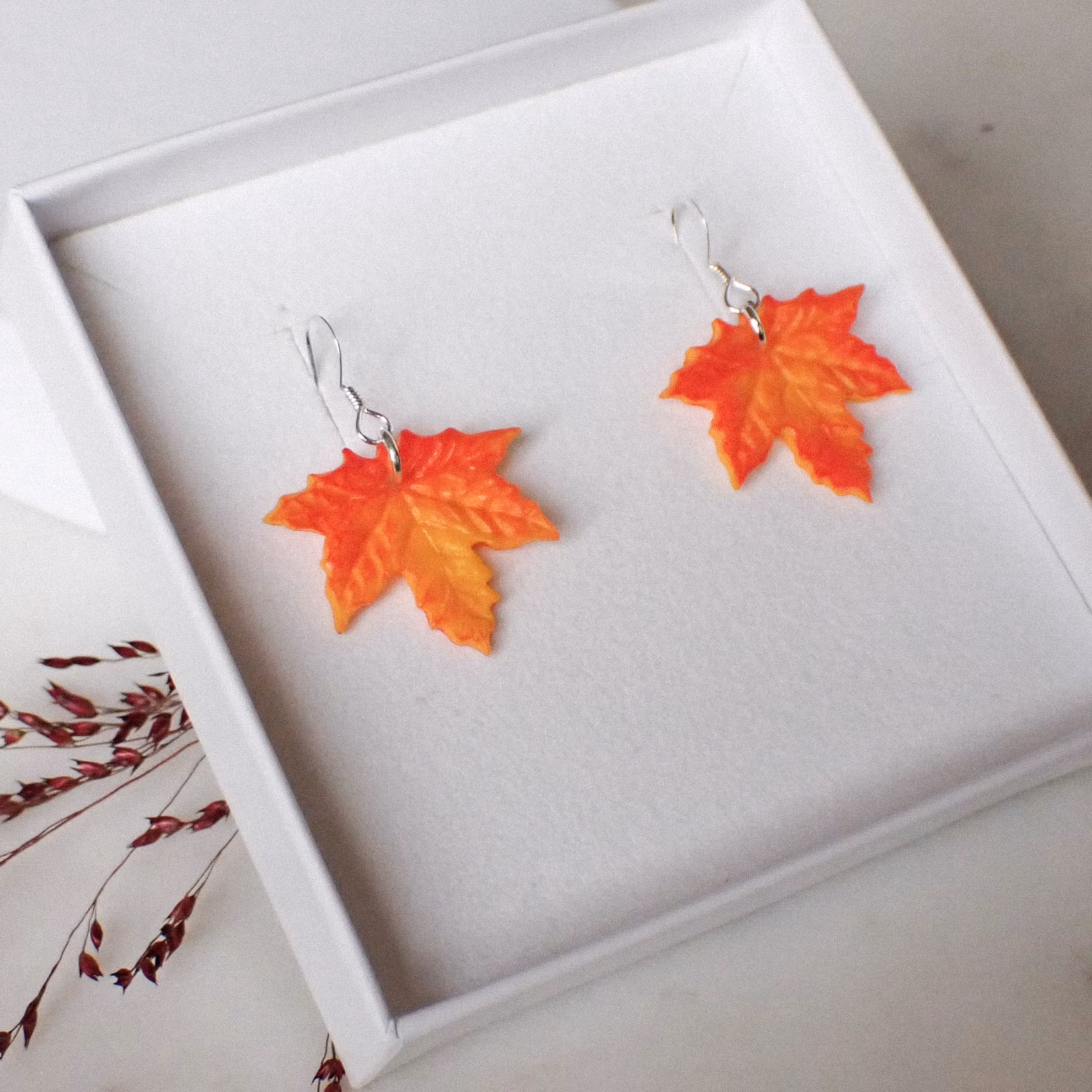 Höstlöv lönn silver/guld