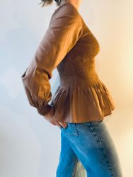 Smockad blus Carin Wester