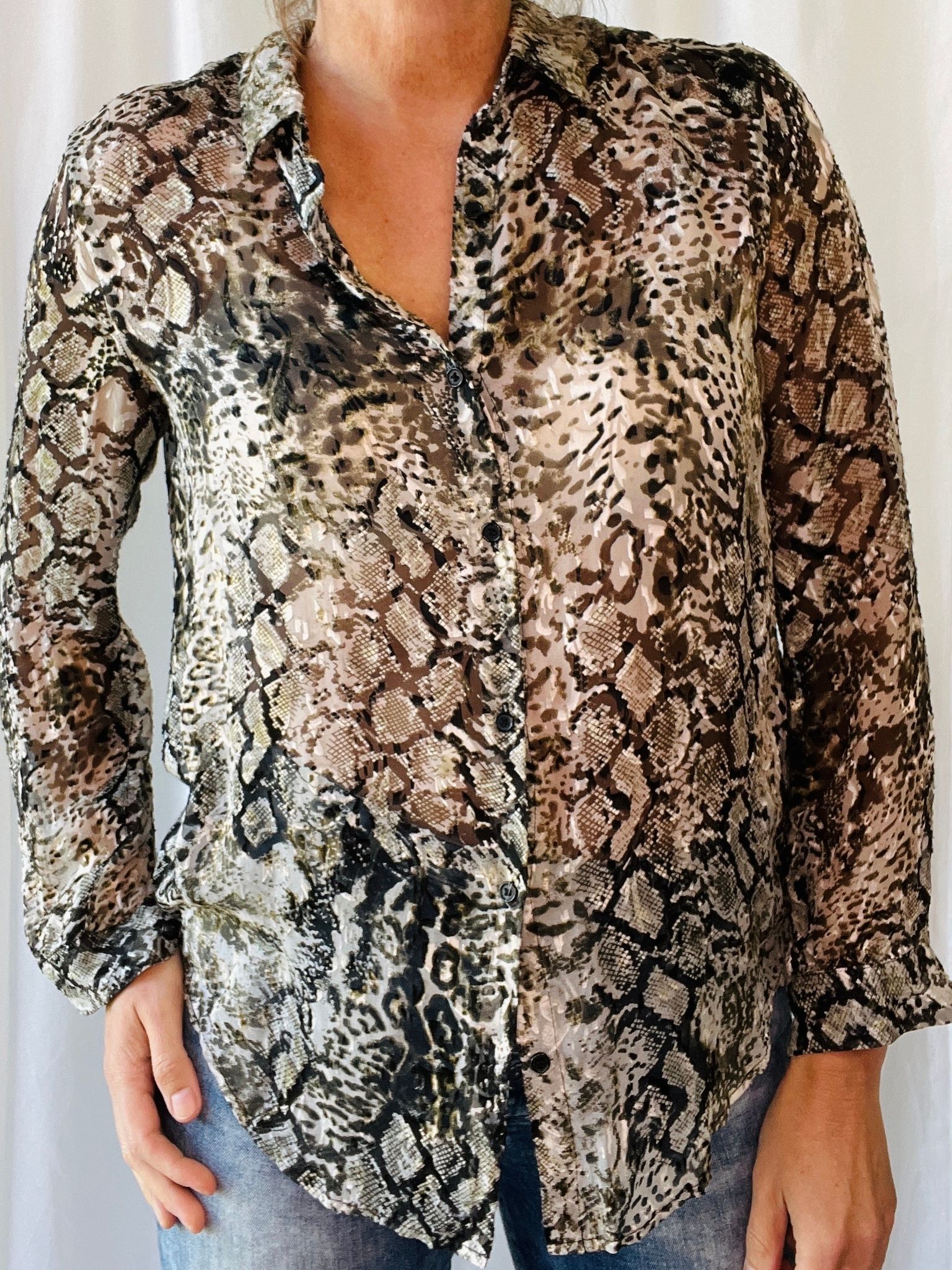 The Kooples blus i sidenmix