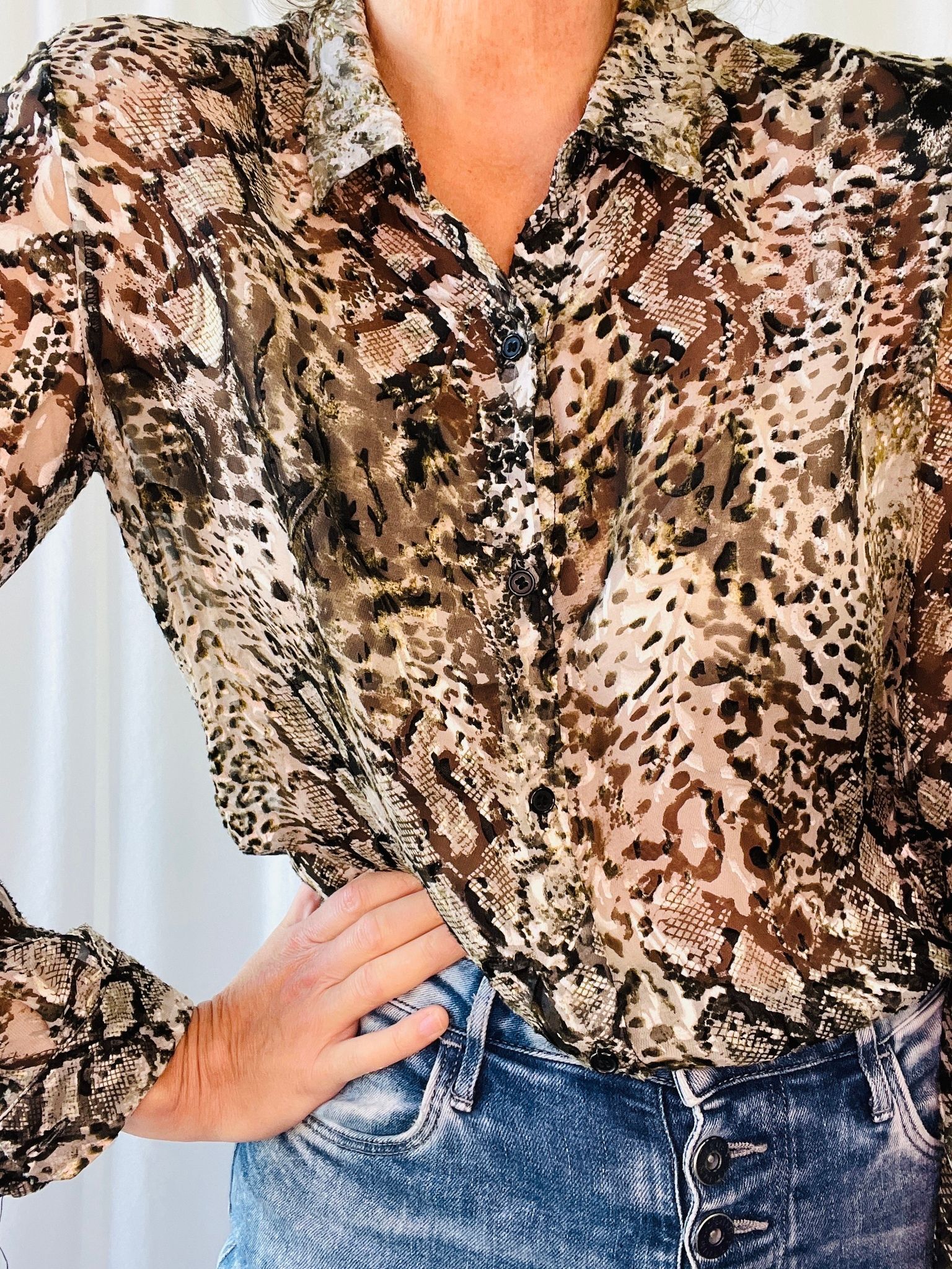 The Kooples blus i sidenmix