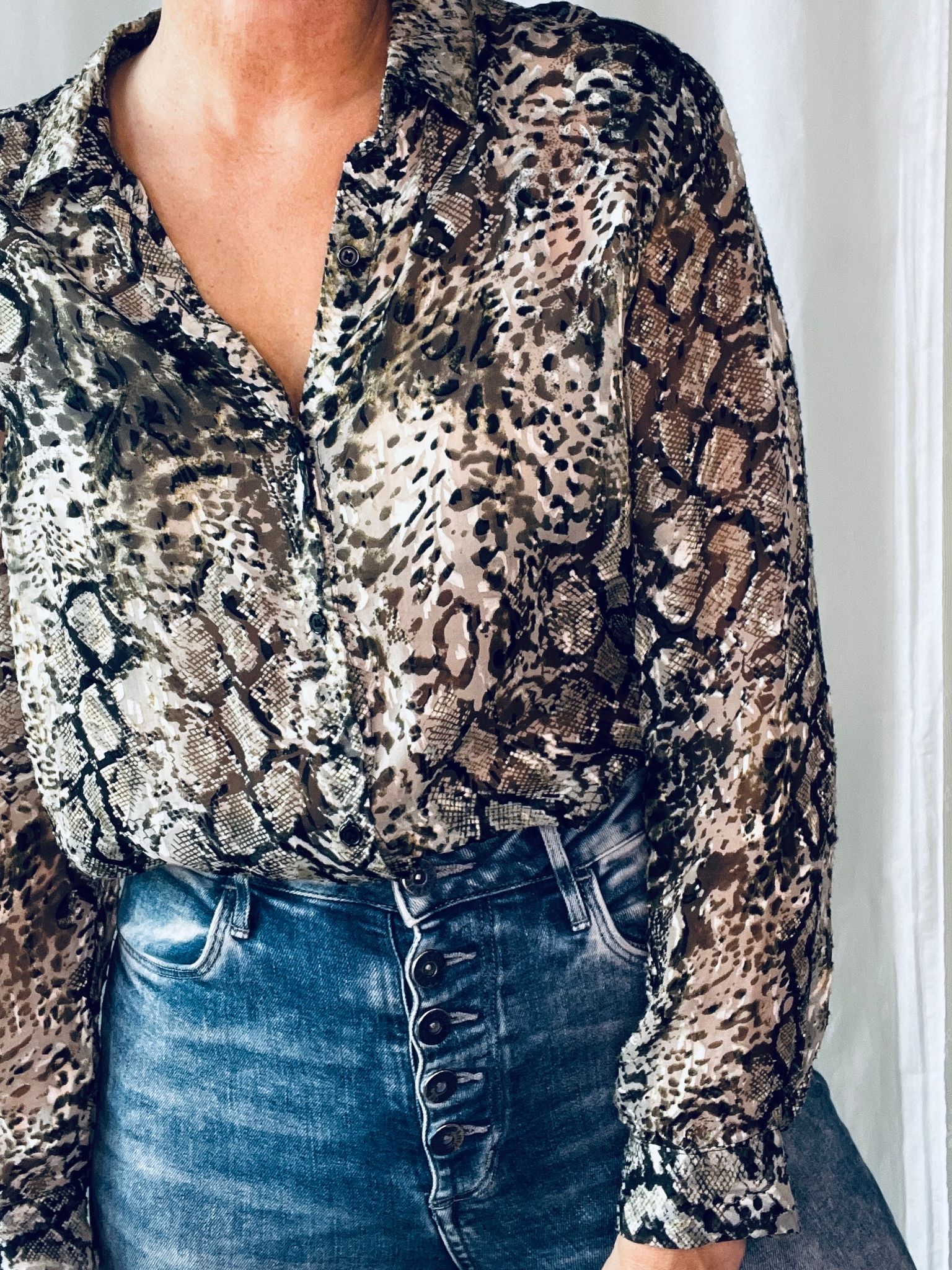 The Kooples blus i sidenmix