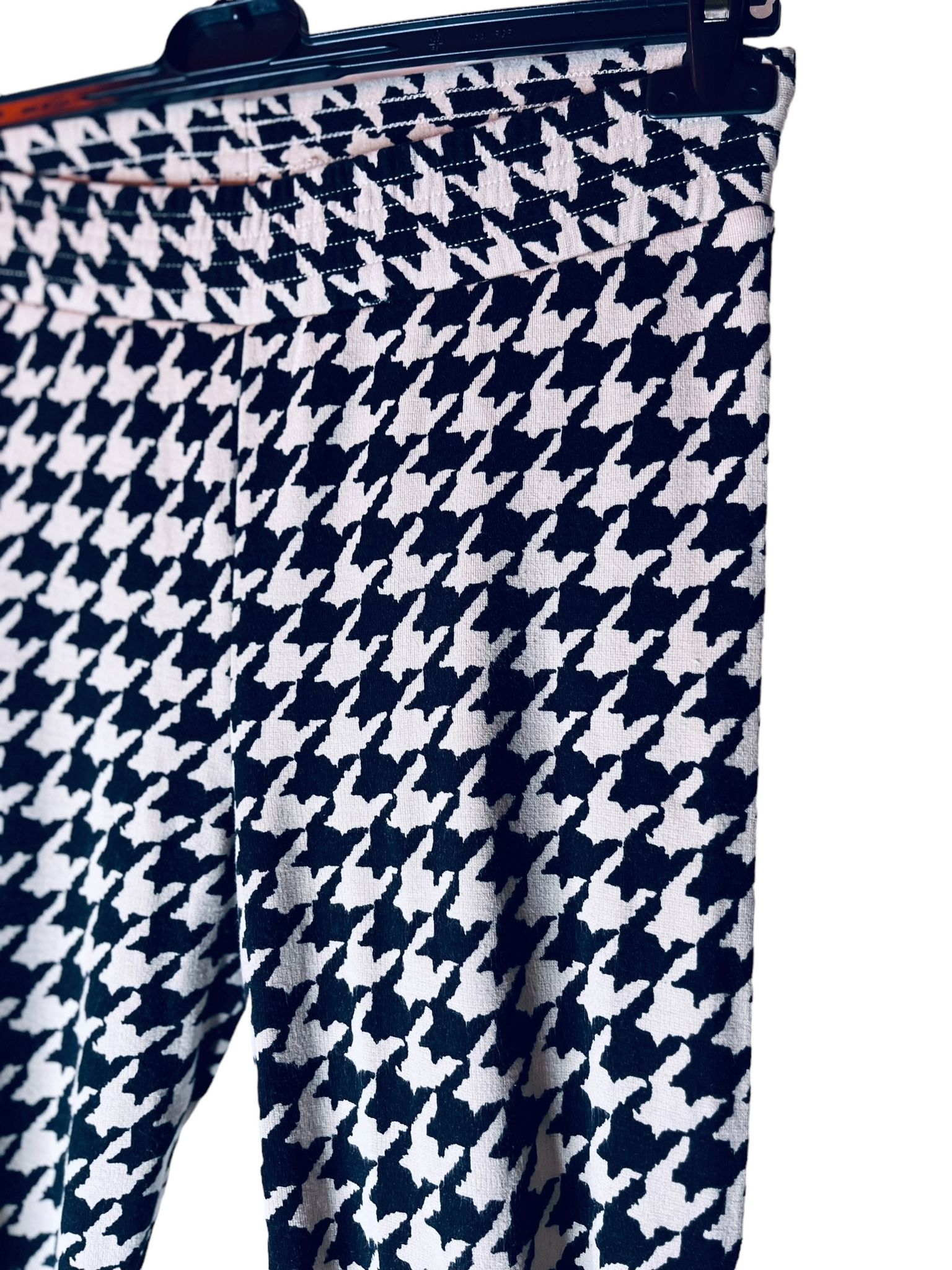 Leggings med hundtandsmönster
