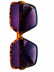 Solglasögon brun-gröna fyrkantiga