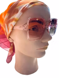 Solglasögon rosa fyrkantiga