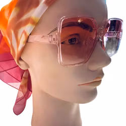 Solglasögon rosa fyrkantiga