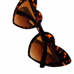 Solglasögon hjärtformade bruna