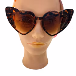 Solglasögon hjärtformade bruna