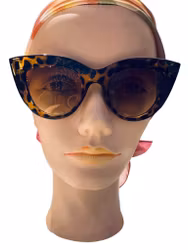 Solglasögon cateyes bruna