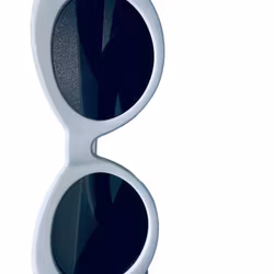 Solglasögon vita ovala