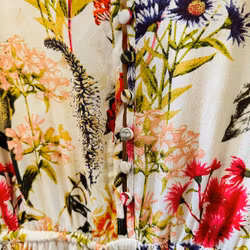 Blommig klänning i viskos