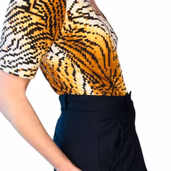 Escada tigermönstrad topp