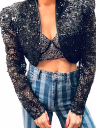 Bralette med paljetter