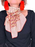 Vintage avlång sidenscarf