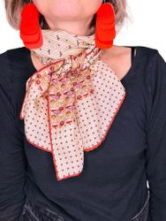 Vintage avlång sidenscarf