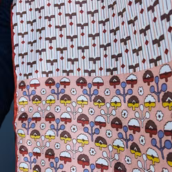 Vintage avlång sidenscarf