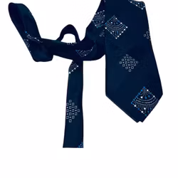 Vintage blå slips 70-tal