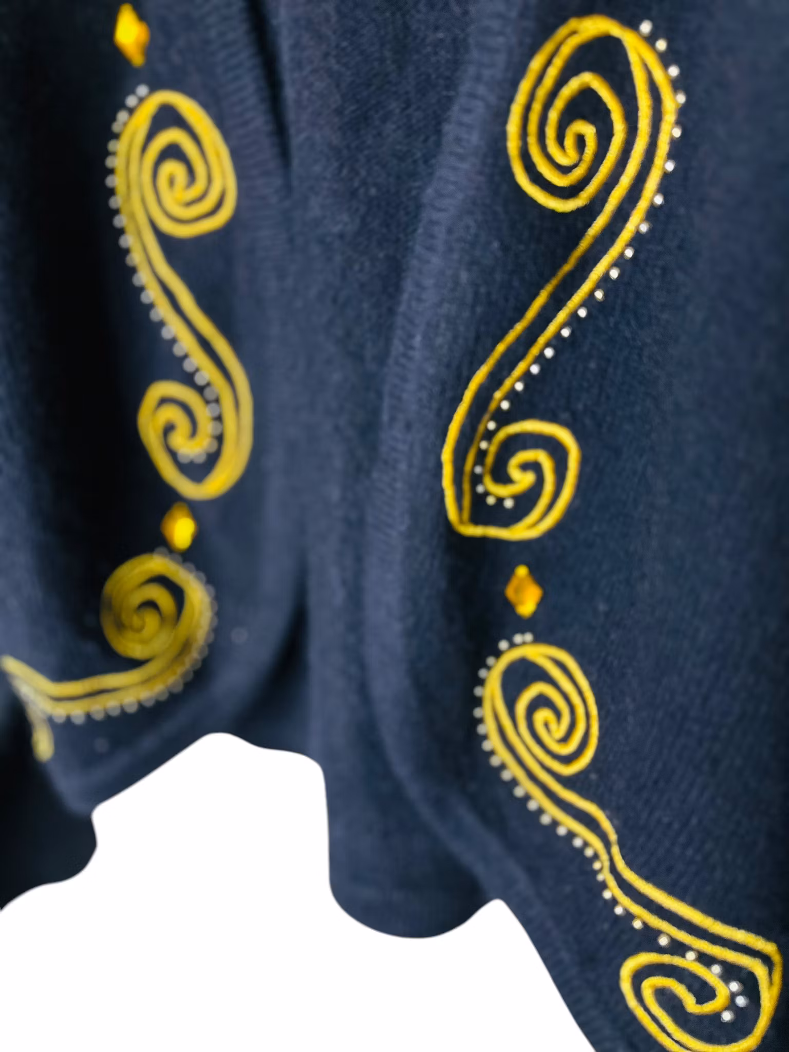 Vintage kofta i ull/angora