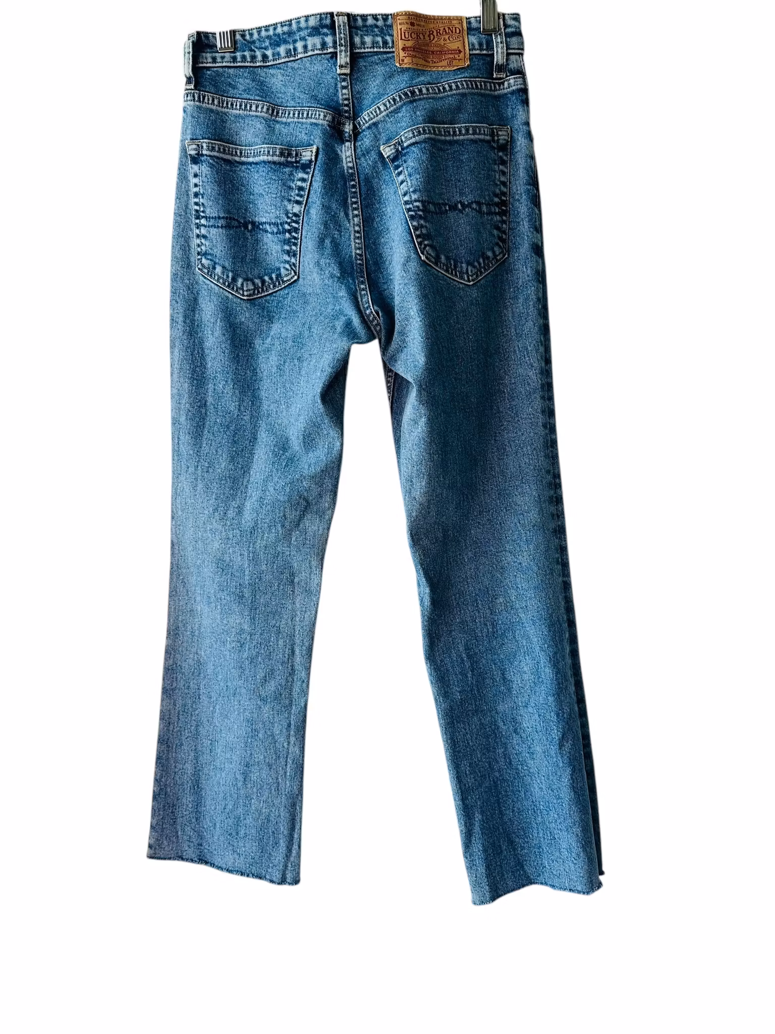 Jeans med bohemiska broderier