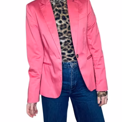 Rosa blazer i bomull