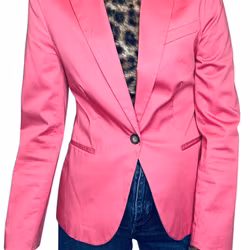 Rosa blazer i bomull