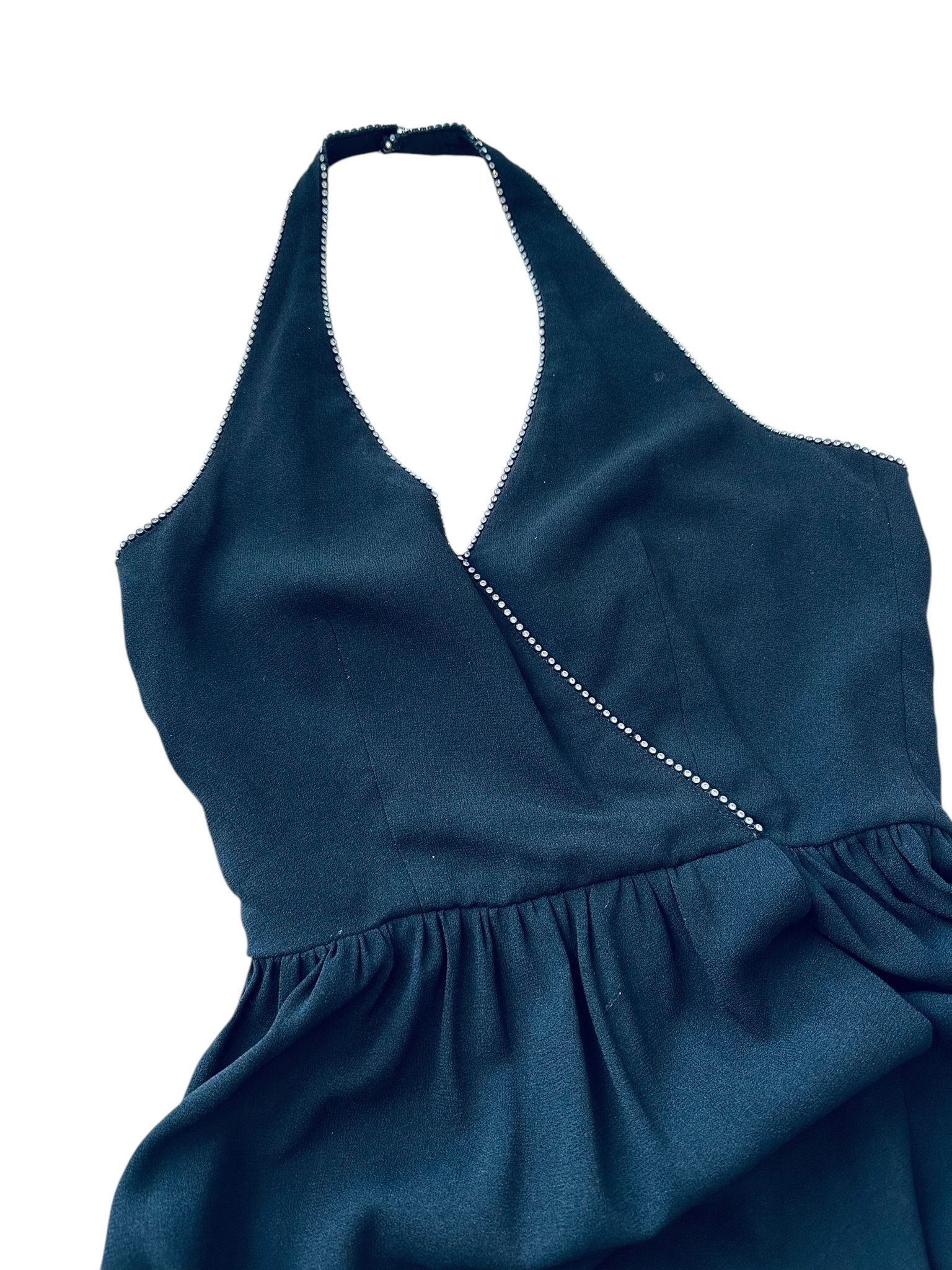 Vintage långklänning med strass