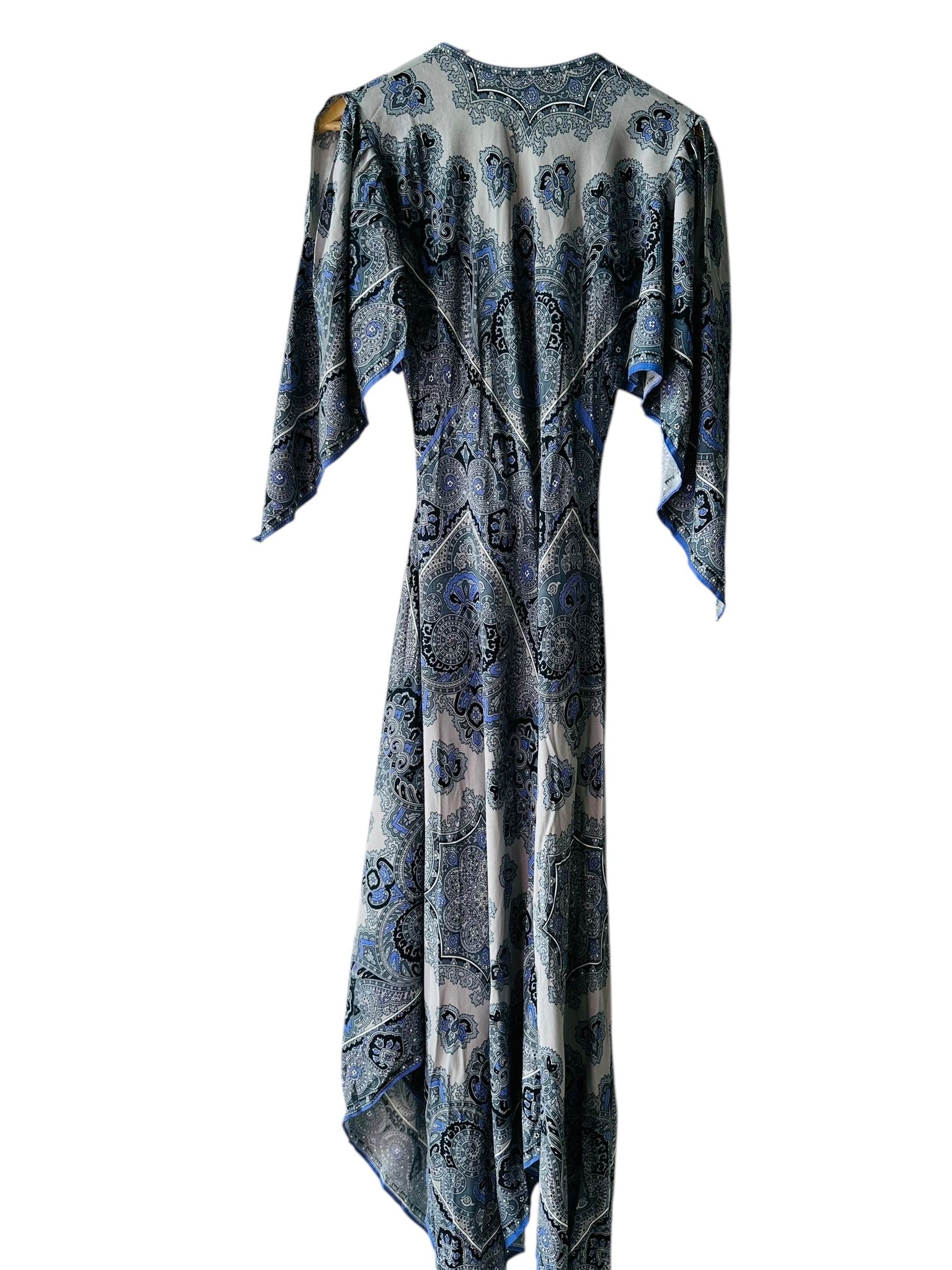 Vintage klänning med scarves-mönster